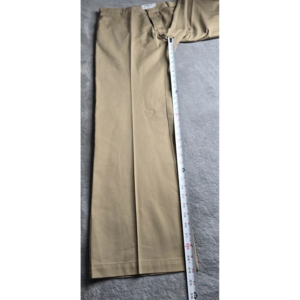 Noon Goons Pants Mens 36x34 (38) Khaki Tan Casual Club Trousers Creased USA Made